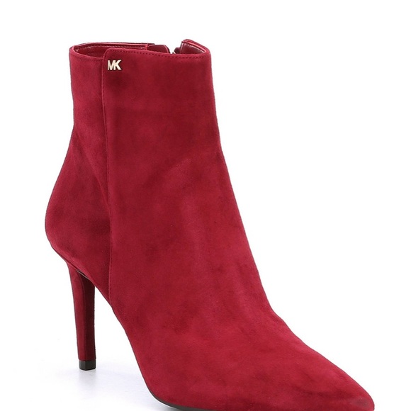 Michael Kor Maroon suede ankle booties - Picture 4 of 6